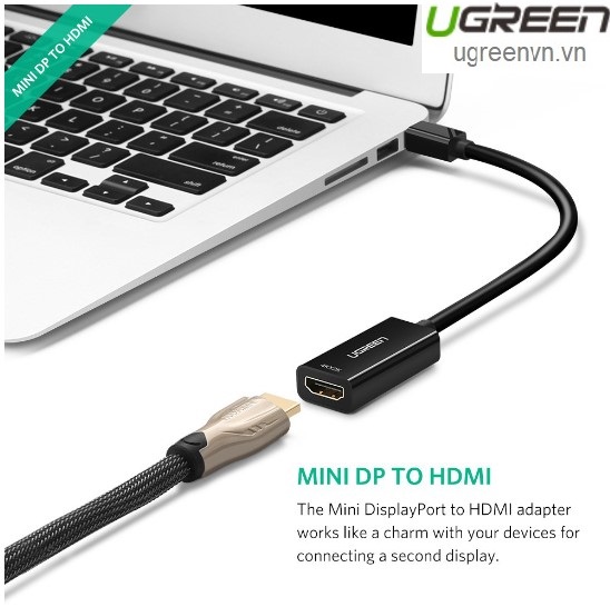 Cáp chuyển đổi Mini Displayport sang HDMI âm Ugreen 10460 (màu trắng)